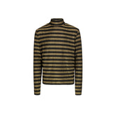 ARIA MOCKNECK BLACK AND GOLD STRIPE