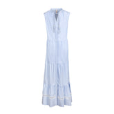 LOLA STRIPE LACE MAXI DRESS