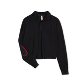 BLACK ELBOW PATCH TEE