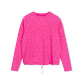 PINK DRAWSTRING TEE