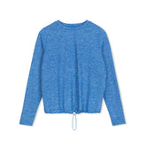 BLUE DRAWSTRING TEE