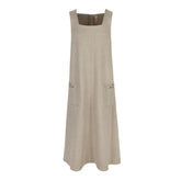 VALA BEIGE VECK DRESS