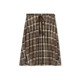 LEA PLAID PLEAT SKIRT