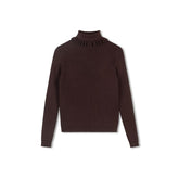 ROSA RIB BROWN TURTLENECK