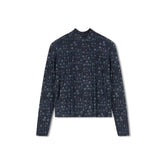 SELINA MULTICOLOR FLORAL MOCKNECK