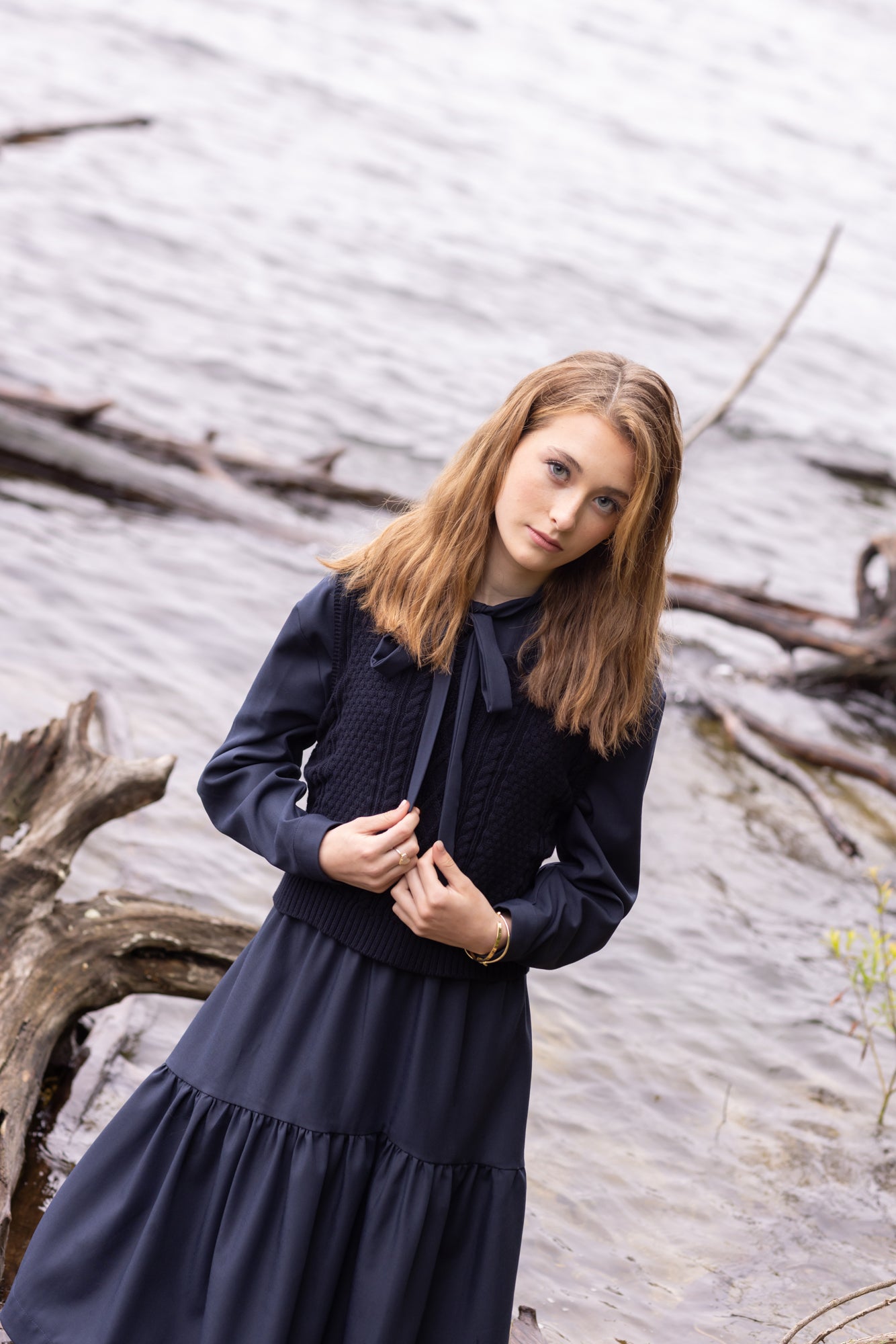 EMILY DRESS NAVY