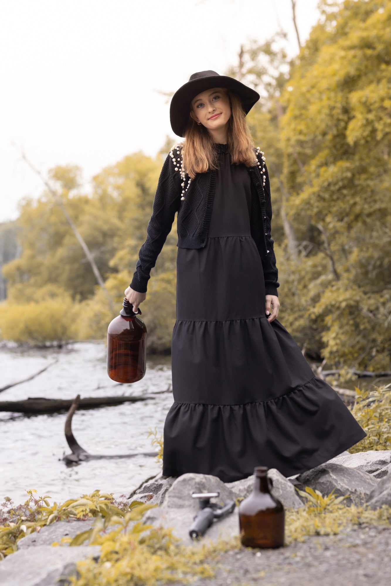 HAZEL BLACK MAXI