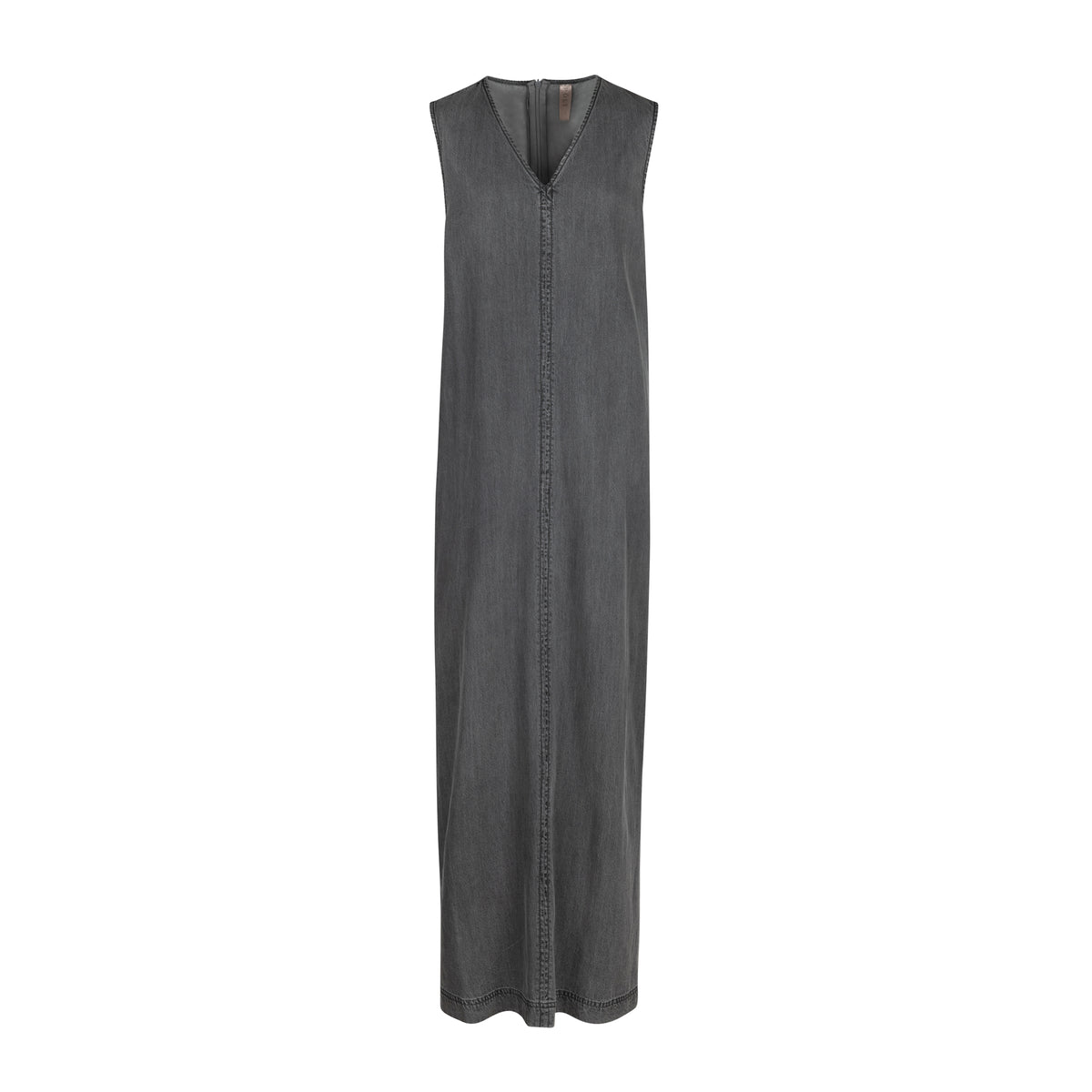 ARIA GREY DENIM VNECK MAXI