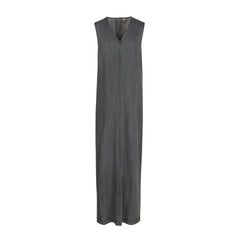 ARIA GREY DENIM VNECK MAXI
