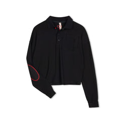 BLACK ELBOW PATCH TEE