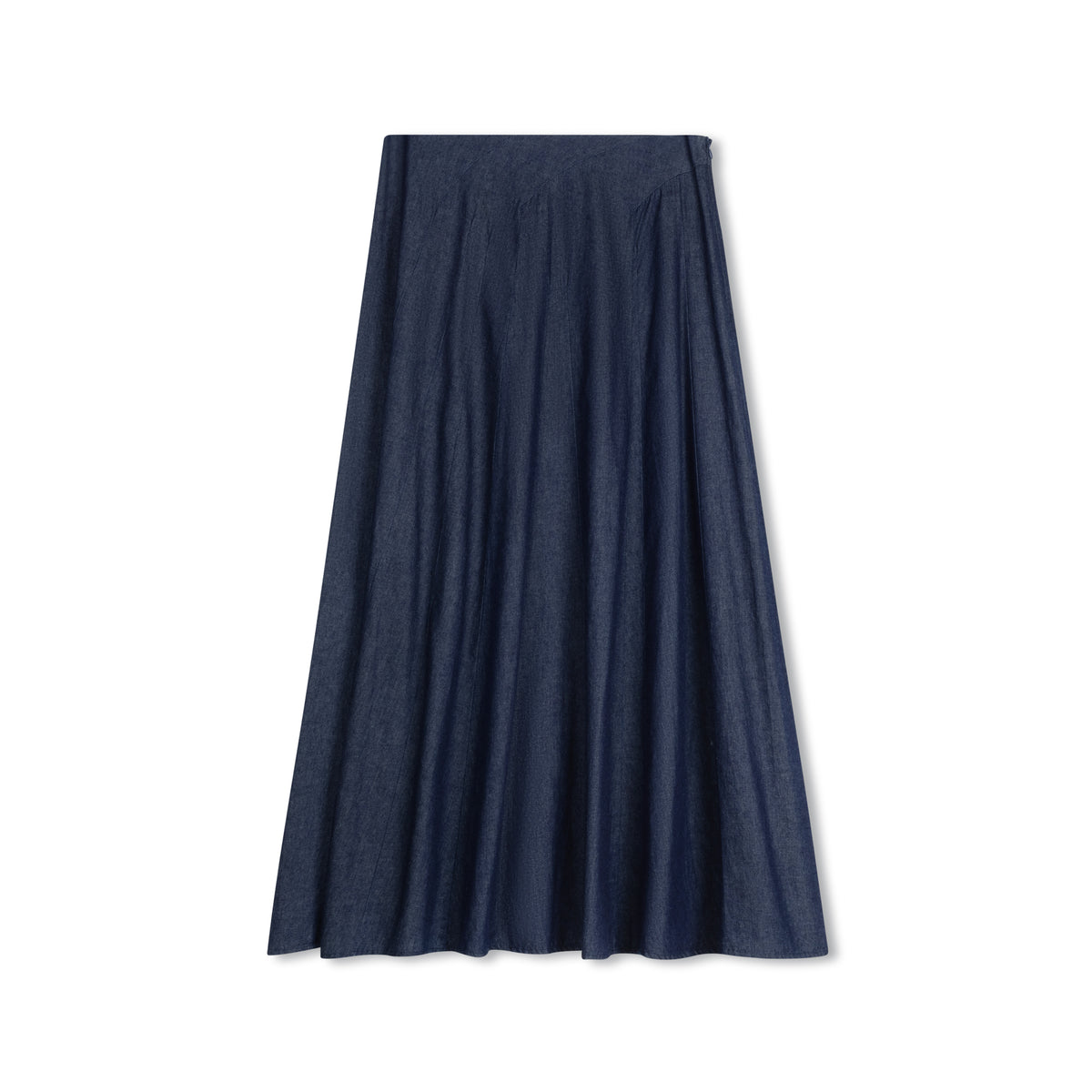 BEA BLU DENIM PANEL SKIRT
