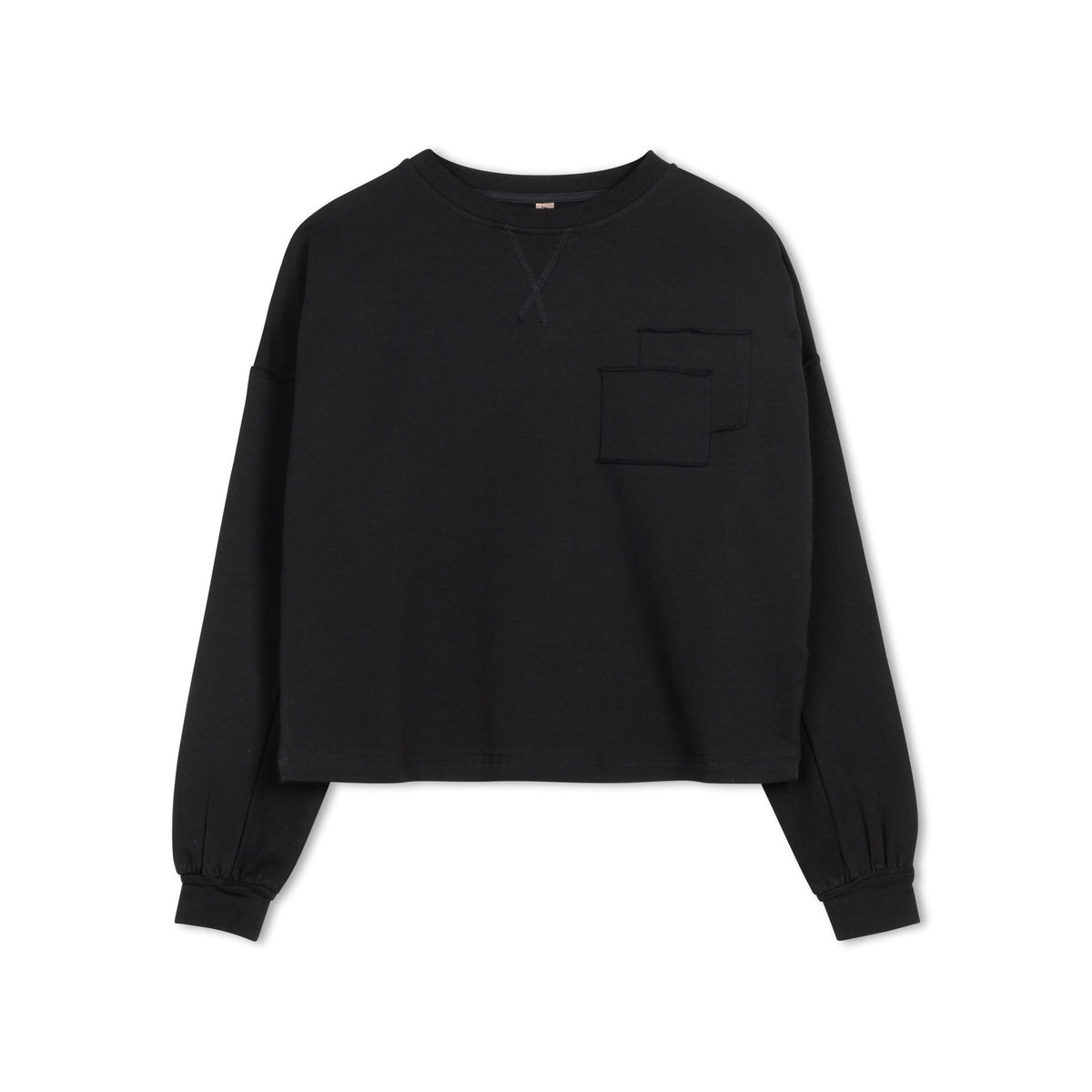 AMY VNECK BLACK TEE